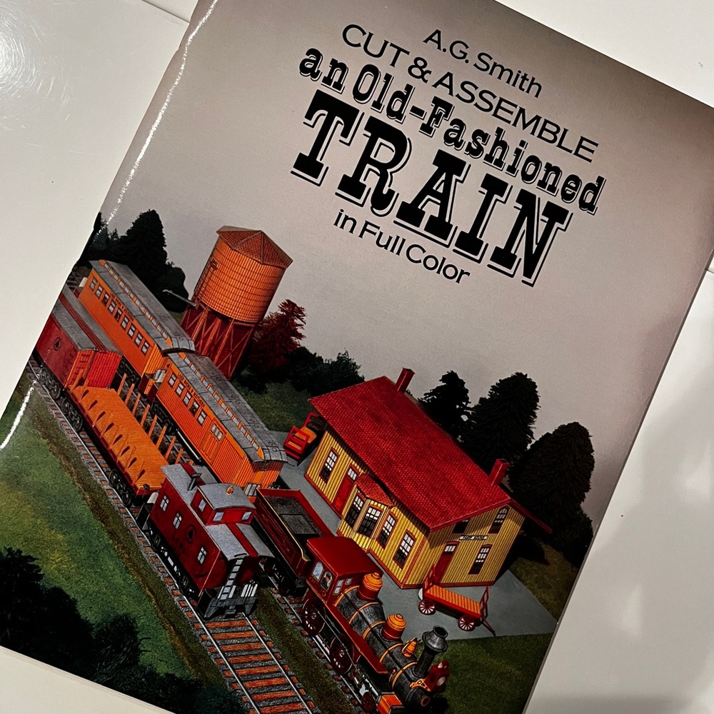 Cut & Assemble Old-Fashioned Train‎ Model in Full Color (1987)